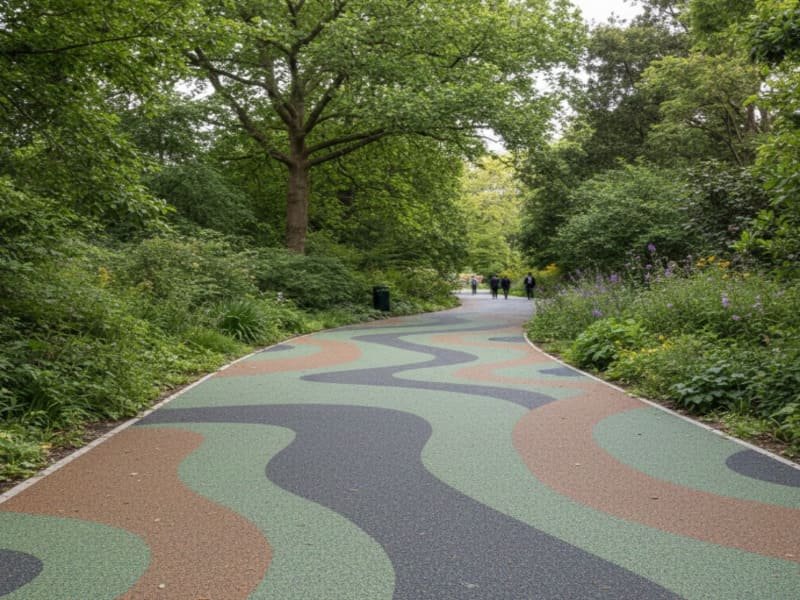 Interlocking rubber gym tiles being assembled like a puzzle